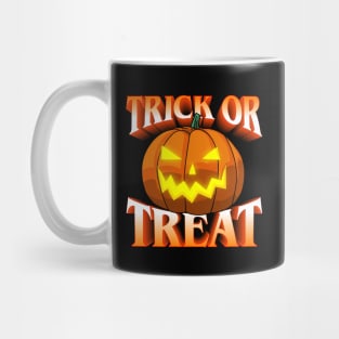 Trick or Treat, Jack-o'-lantern, Halloween, Pumpkin Mug